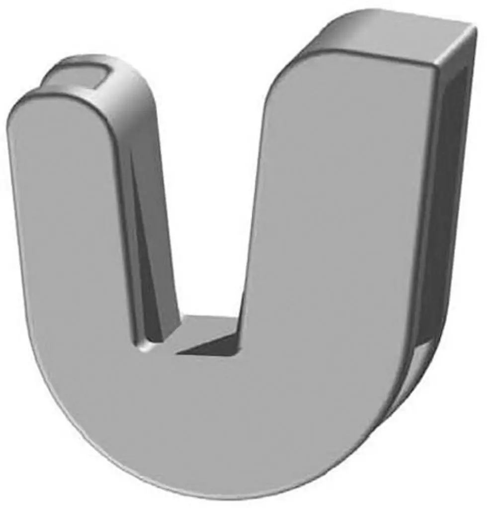 Kermi Schallschutzclip Wandkonsole, graphitgrau, 6er-Set